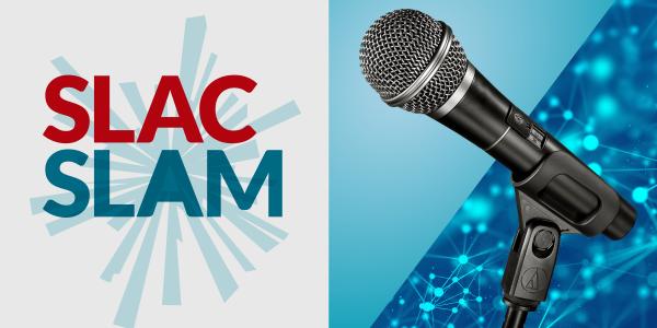 SLAC SLAM Logo with Microphone